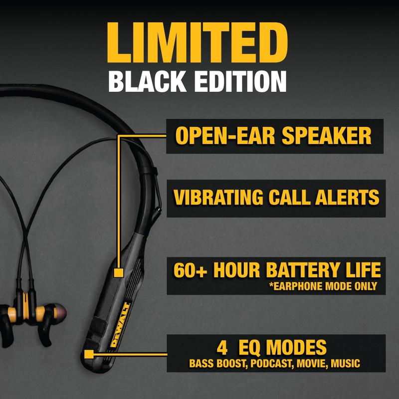 DeWALT Pro Max Neckband ブラックエディション DeWALT Pro Max Neckband ブラックエディション 【公式通販】